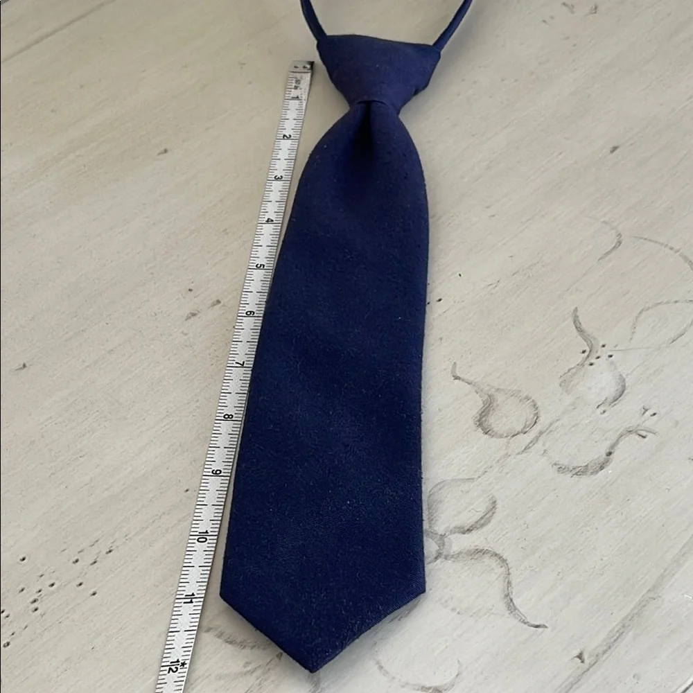 LITTLE BOY CLASSIC NAVY BLUE ZIPPER TIE